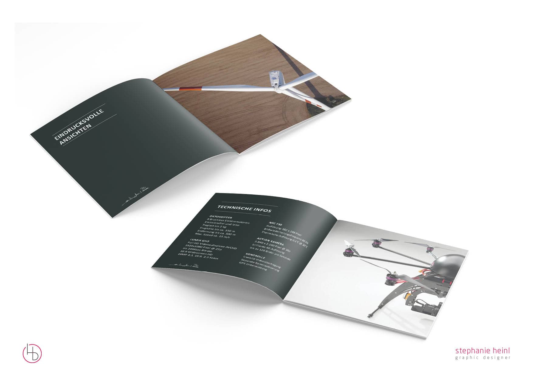Referenz Printdesign Grafikdesign die überflieger broschüre
