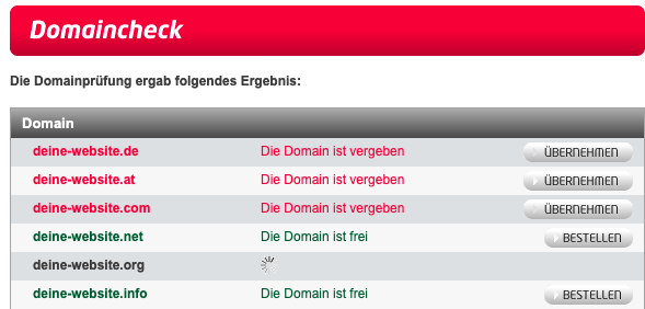 Domainprüfung